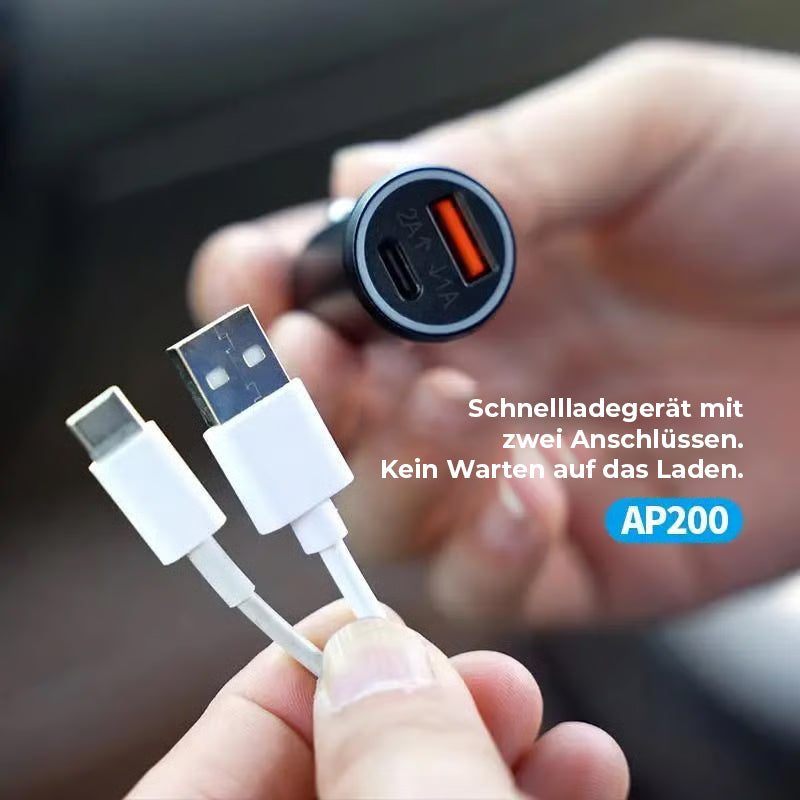 Autoladegerät mit GPS-Ortungsgerät und Tracker