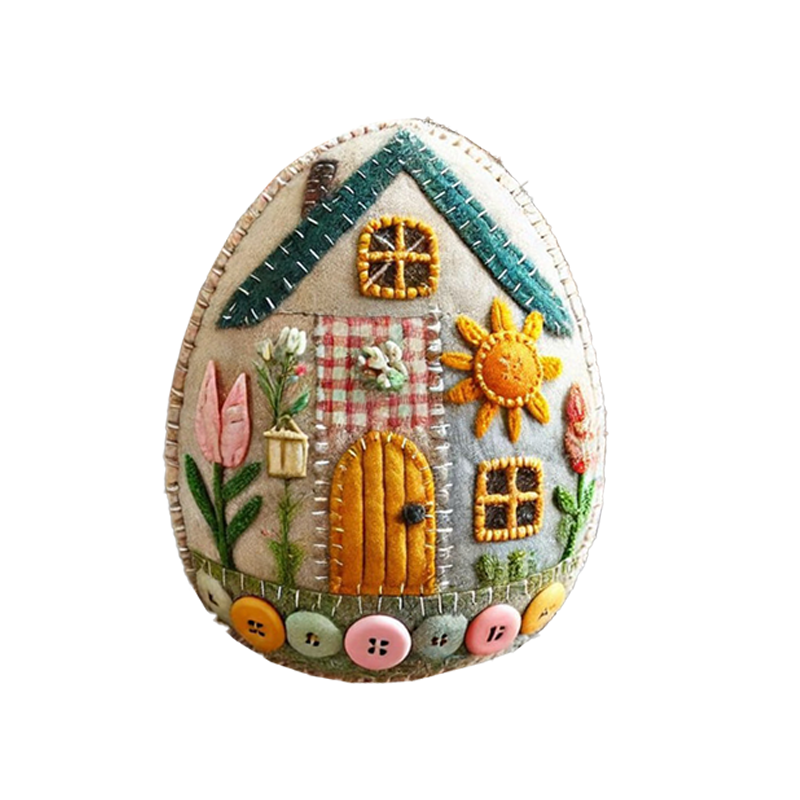 Patchwork Filt Æg Hus DIY Kit