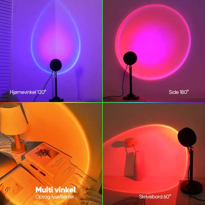 RGB solnedgangsprojektionslampe