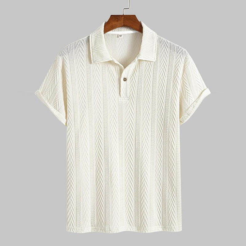 Poloshirt mit normaler Passform und einfacher Struktur
