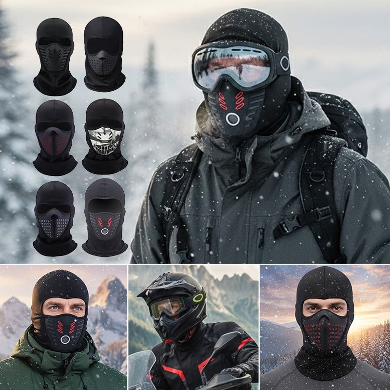 Winterfester, winddichter und wärmender Fleece-Gesichtsmaske für Radfahren und Outdoor-Sportarten