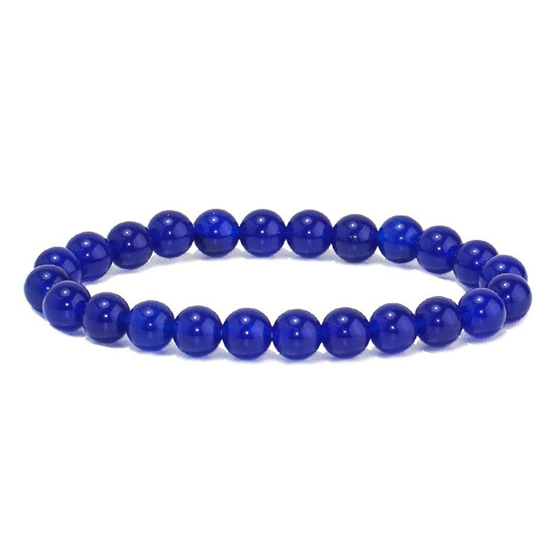 Naturlig Lapis Lazuli stenperlearmbånd