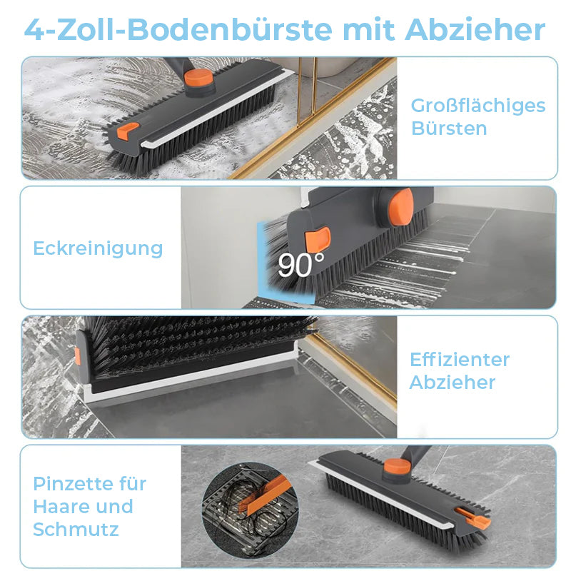 Bodenbürste mit harten Borsten ohne toten Winkel