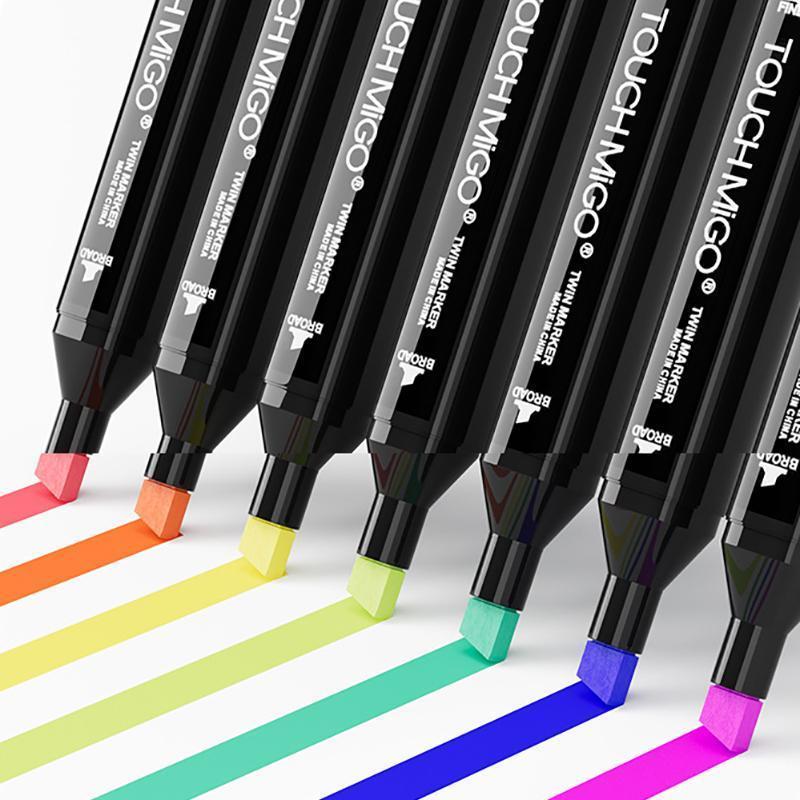 80 farver Premium Dual Tip Markers Sæt med bæretaske