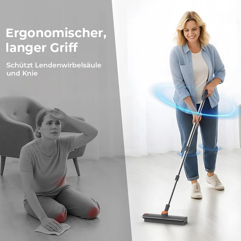 Bodenbürste mit harten Borsten ohne toten Winkel