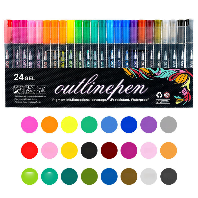 Farvelægning Lightstick Graffiti Highlighter penne