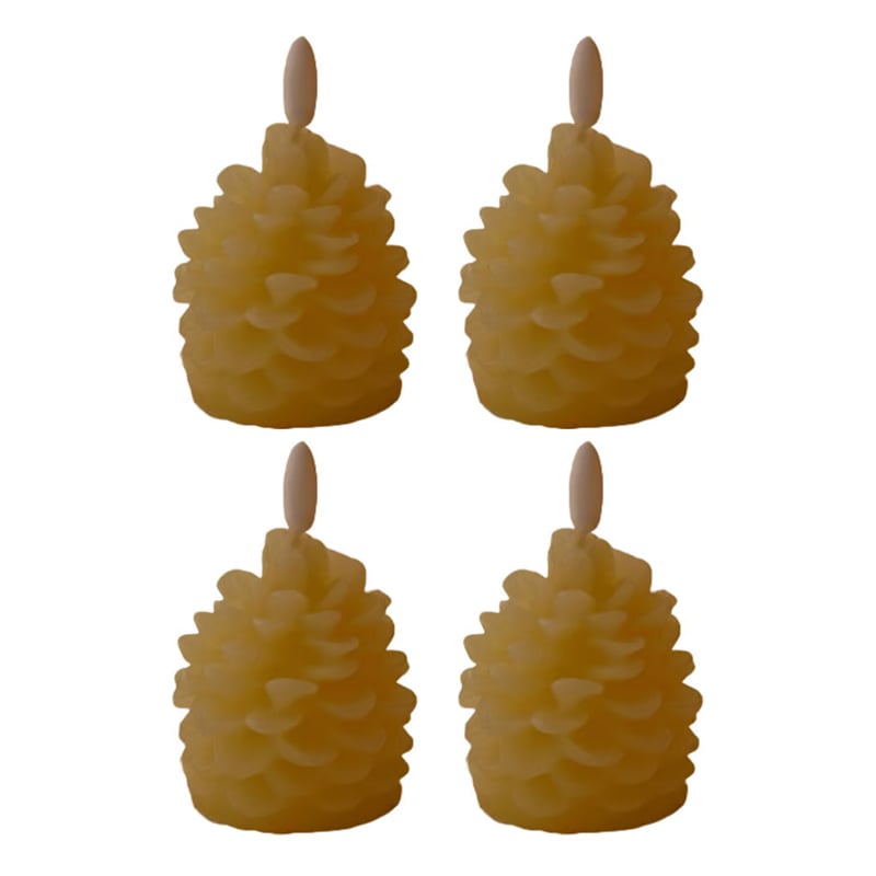Flammefri Pinecone stearinlys