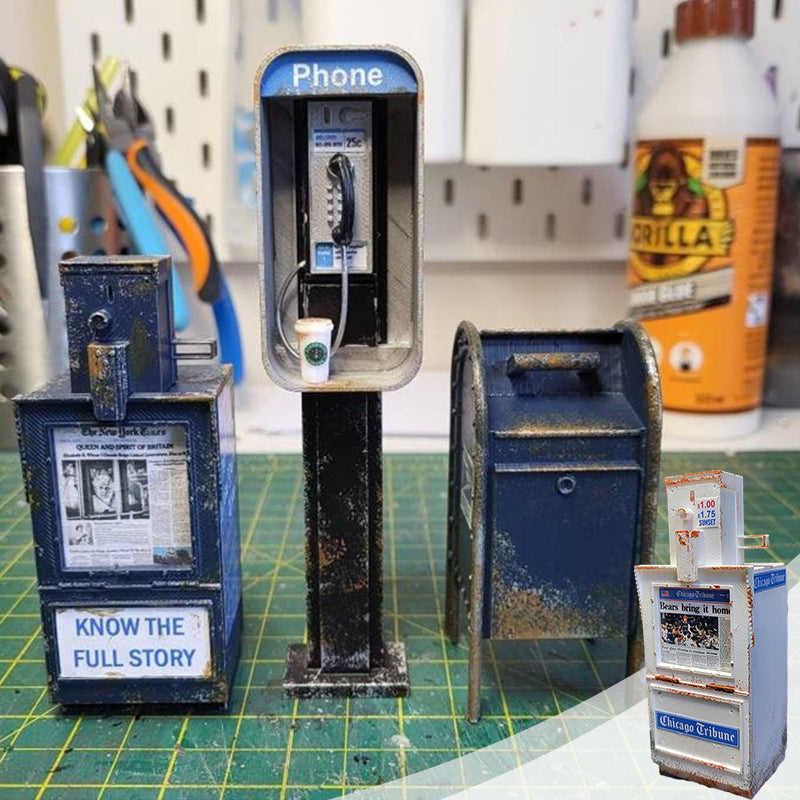 Miniatur-amerikanisches Münztelefon-Ornament