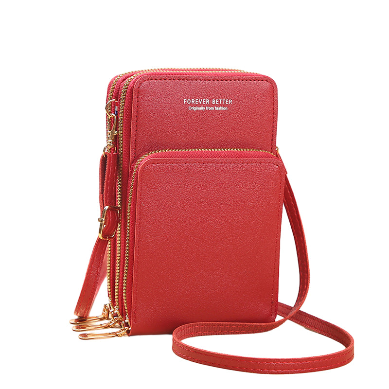 Lille crossbody taske i læder