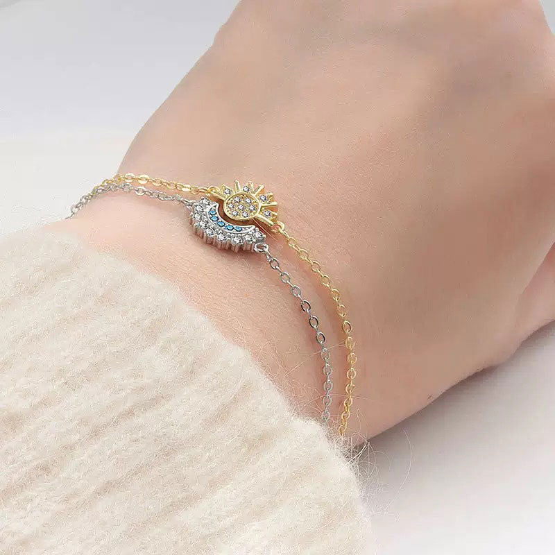Sonne-Mond-Armband-Set