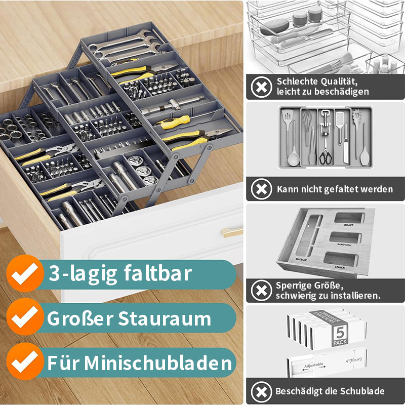 Mehrstufiger, erweiterbarer intelligenter Schubladen-Organizer