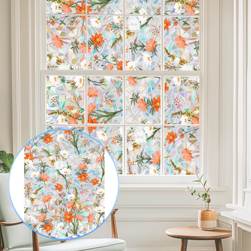 Bunte Blume Fenster Anti-Peep Folie