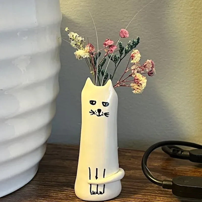 Katze Kleine Vase