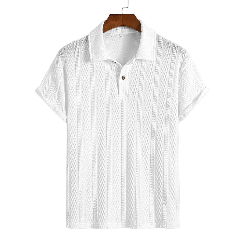 Poloshirt mit normaler Passform und einfacher Struktur
