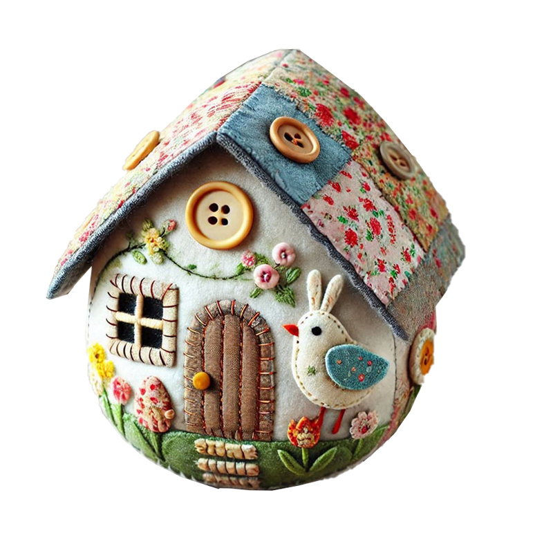 Patchwork Filt Æg Hus DIY Kit