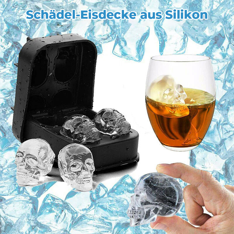 3D Kreative Schädel Eis Schale Form