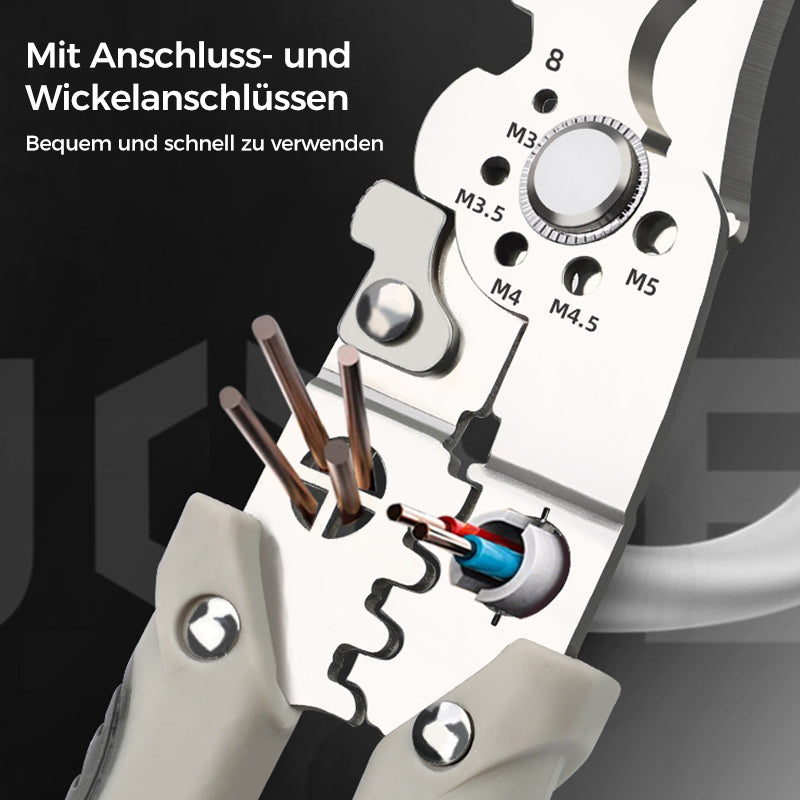 Multifunktionale Abisolierzange Crimper Kabelschneider Zange