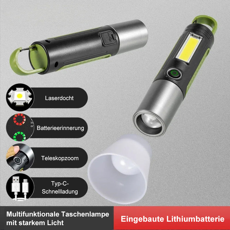 Multifunktionale Outdoor-Taschenlampe für Abenteuer