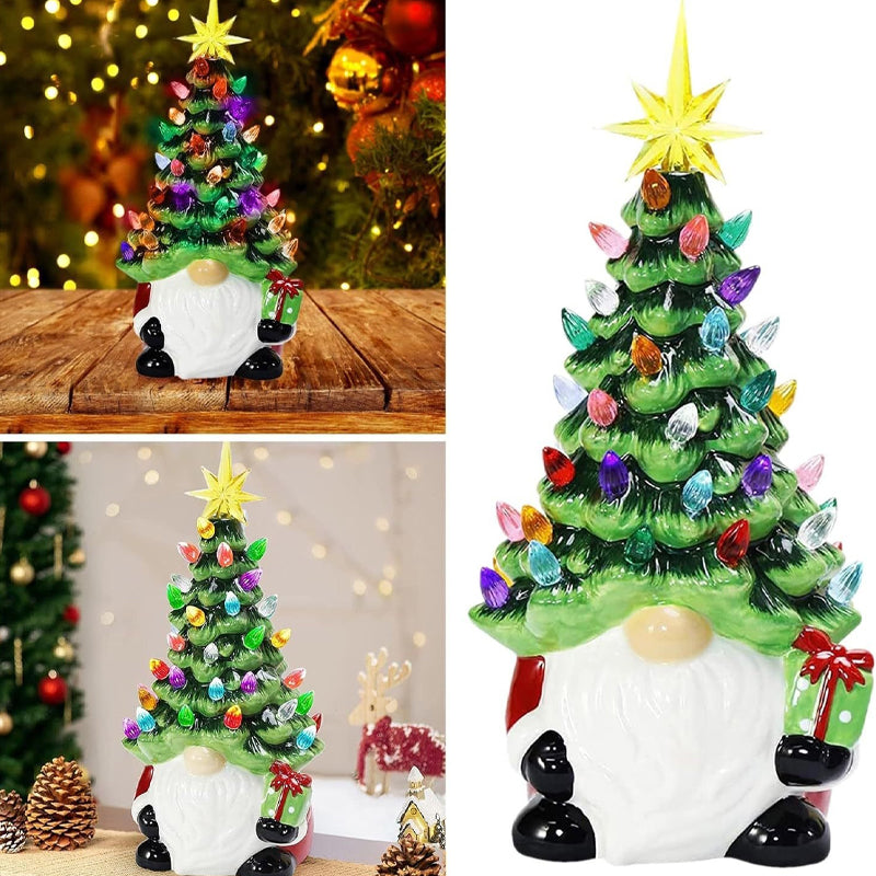 Weihnachtszwerg Deko mit Licht