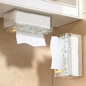 Taschentuchbox zum Aufhängen an der Wand mit Gletschermuster