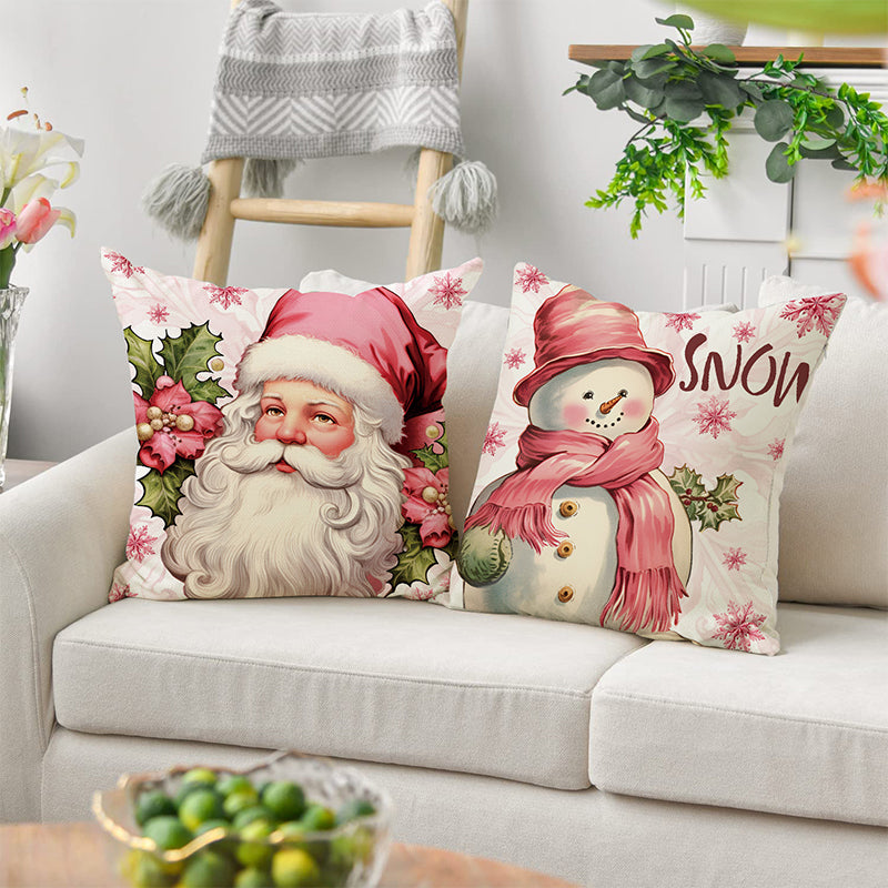 Rosa Weihnachtskissenbezüge – Neue Weihnachtsprodukte für Zuhause
