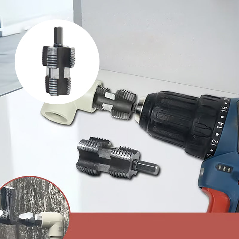 Gewindeschneider für Wasserrohr-Innengewinde (Doppelkopf, 4/6 Zoll)