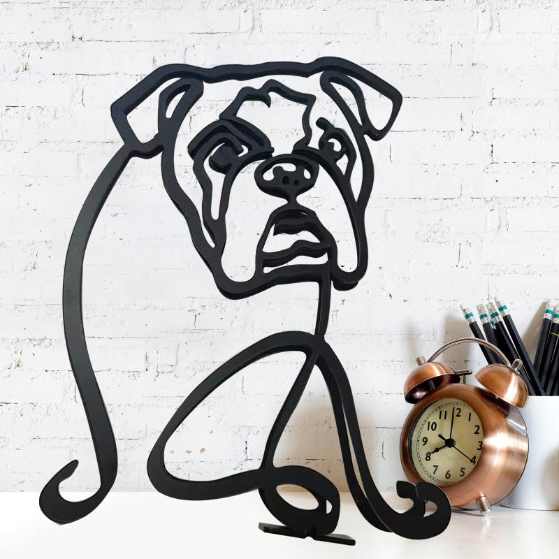 Hunde minimalistisk kunstskulptur