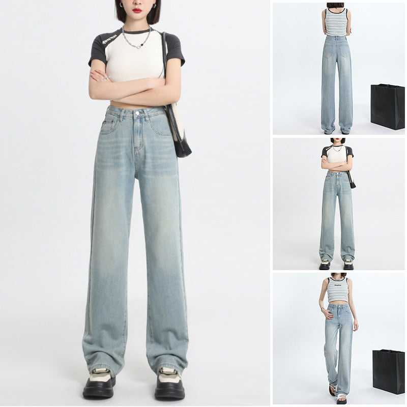 Lyocell højtaljede jeans med brede ben