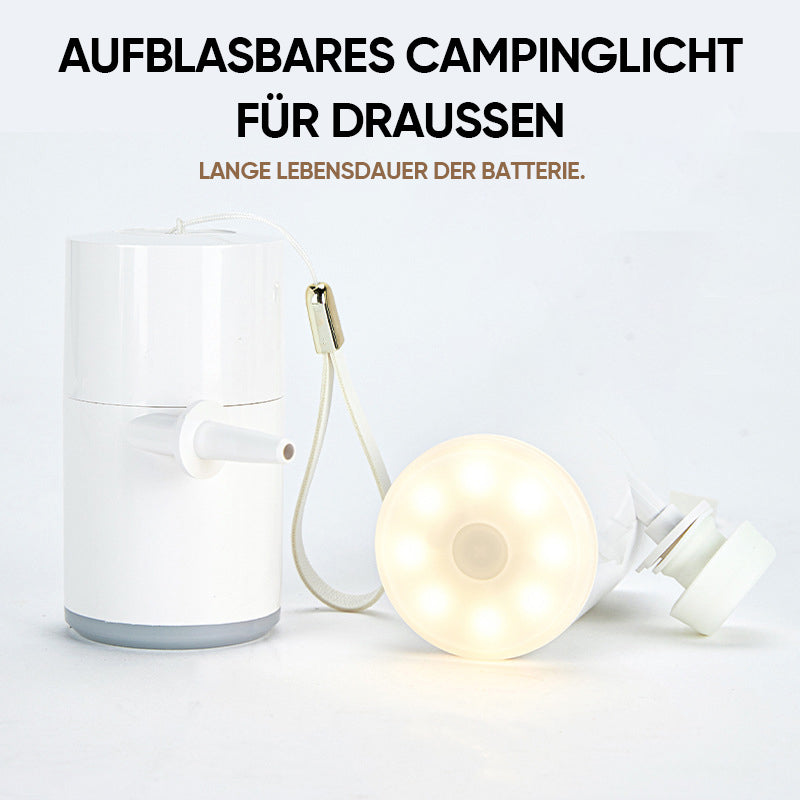 Tragbare Luftpumpe + Campinglicht