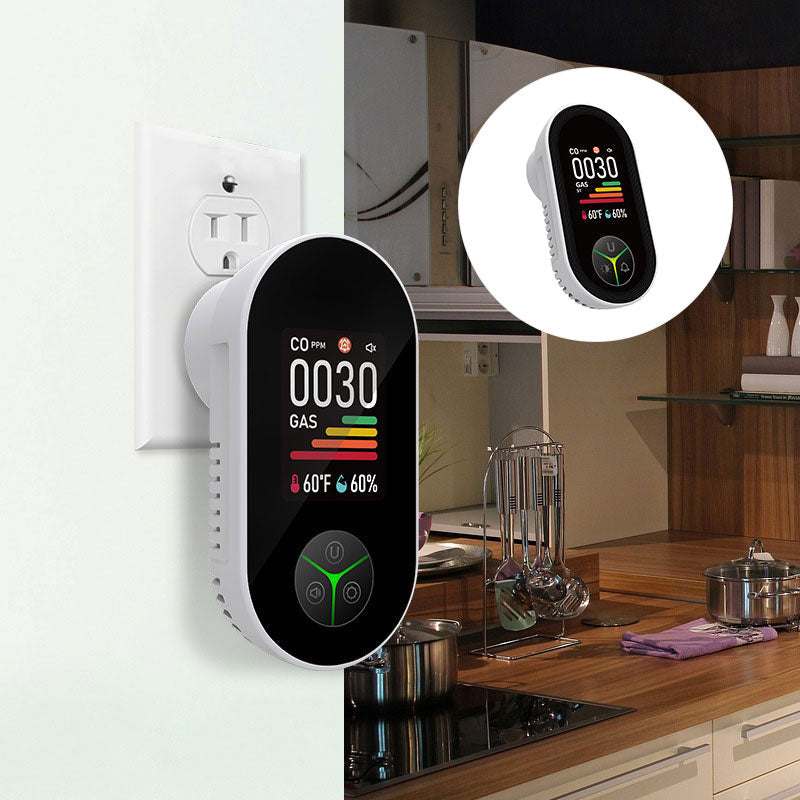 Plug-In-Detektor für brennbare Gase und Kohlenmonoxid