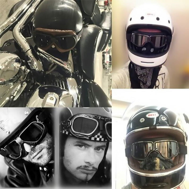 Vintage motorcykelbriller