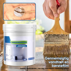 Gennemsigtig vandtæt belægning