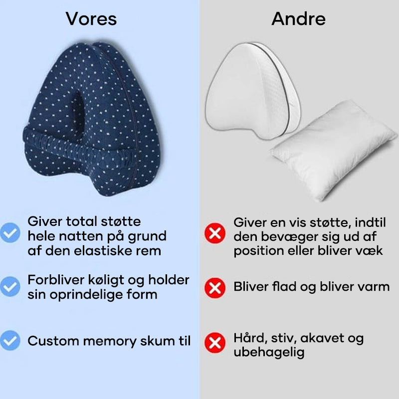 Hjerteformet benpude