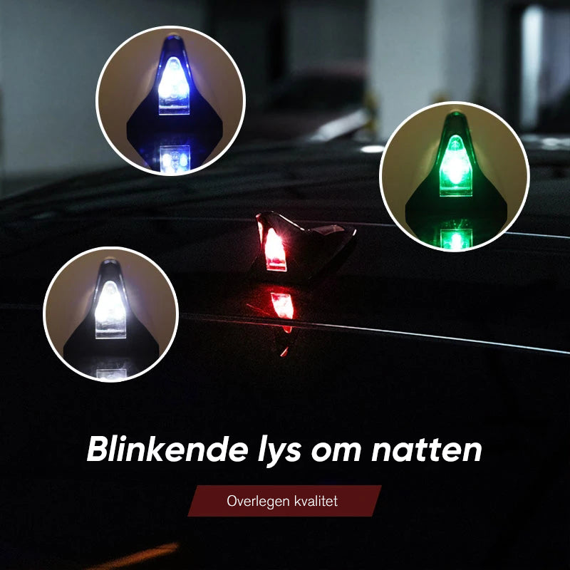 Shark Fin Solar Advarselslys til bil