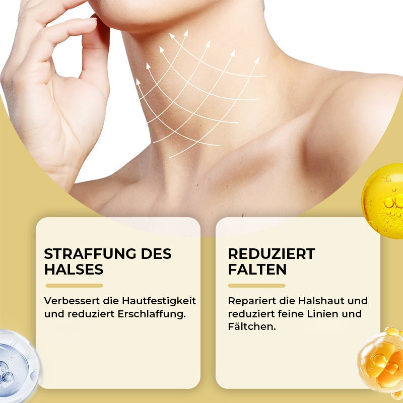 Straffende und liftende Halscreme für schlaffe Haut