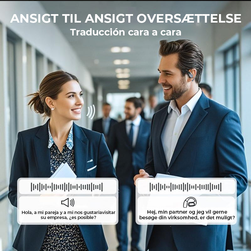 AI Oversættelse Åbne Øre Høretelefoner