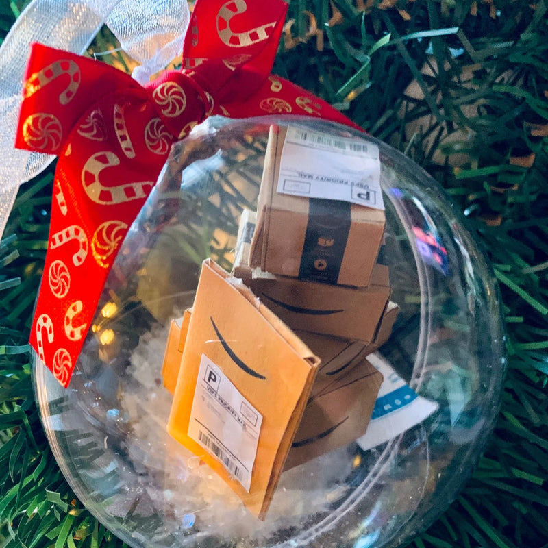 Weihnachten Baumschmuck transparent Kugel
