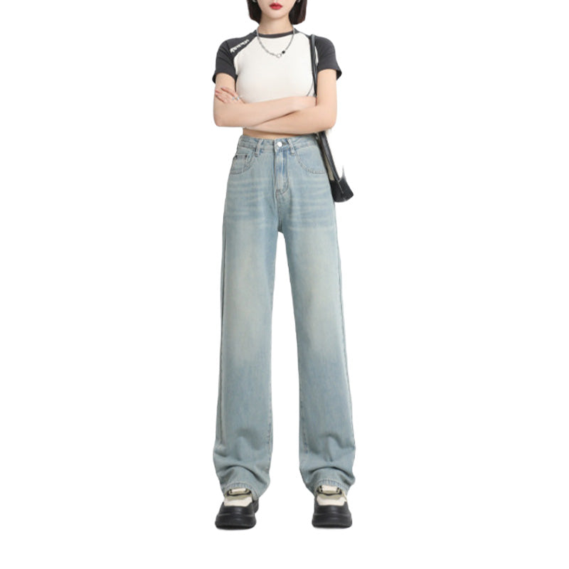 Lyocell højtaljede jeans med brede ben
