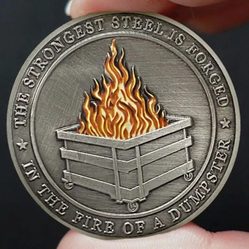 Dumpster Fire Challenge mønt