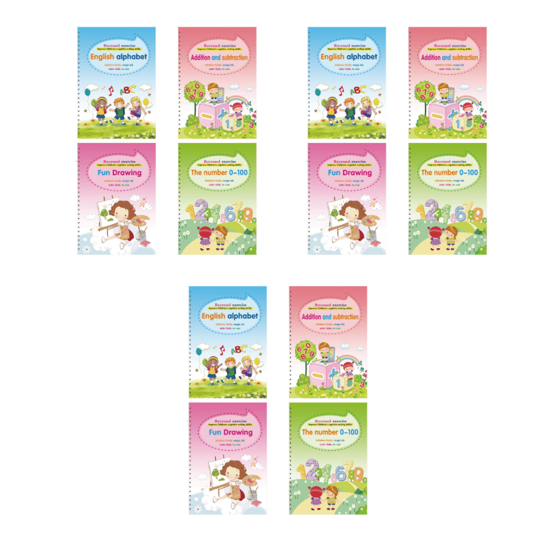 Magisches Übungsbuch mit Rillen