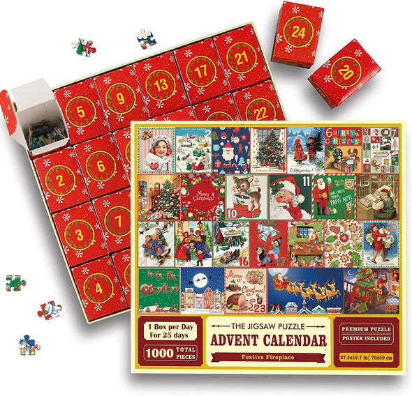 Adventskalender-Weihnachtspuzzles