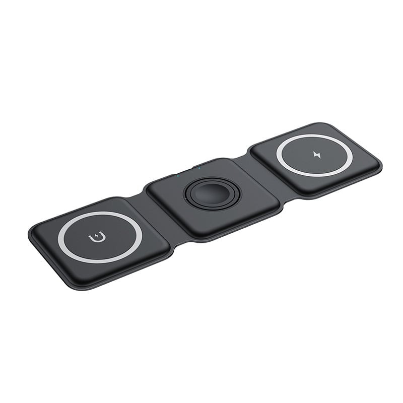 Ny foldbar 3-i-1 trådløs oplader