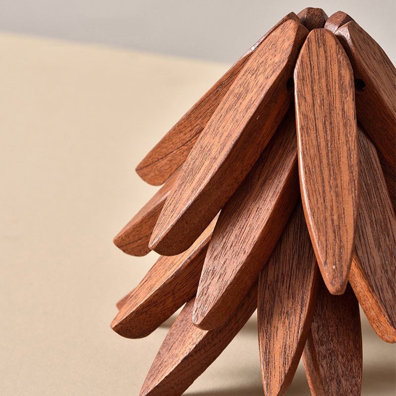 Holzbaum-Tischuntersetzer-Set