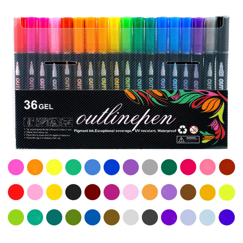 Farvelægning Lightstick Graffiti Highlighter penne