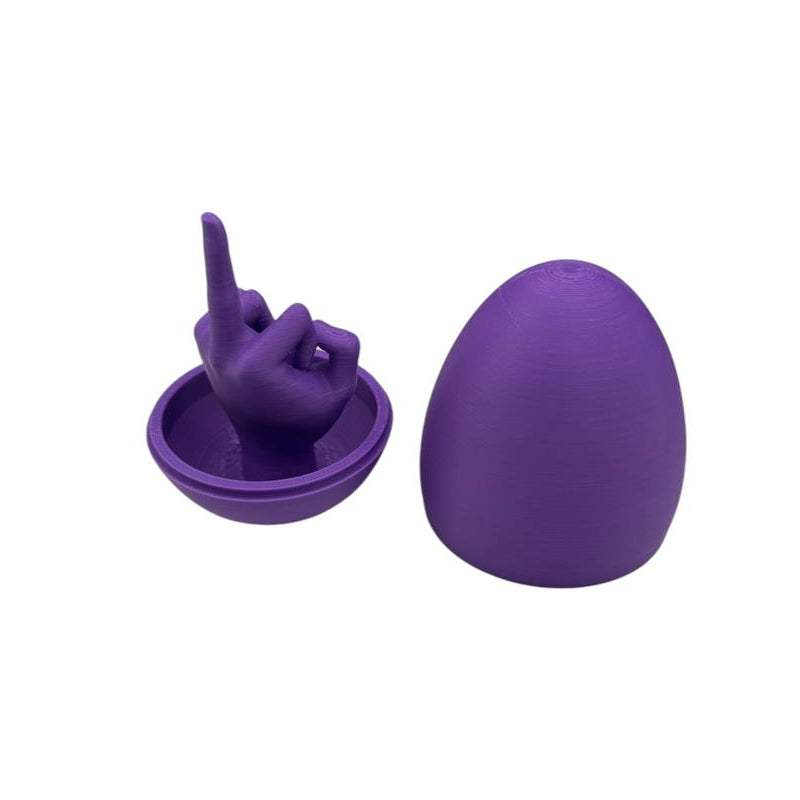 Lustiges 3D-gedrucktes Mittelfinger-Ei