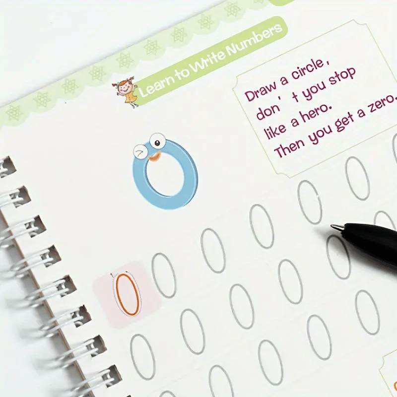 Magisches Übungsbuch mit Rillen