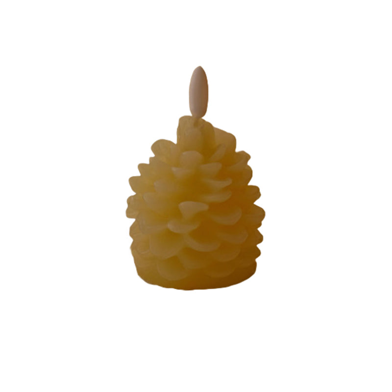Flammefri Pinecone stearinlys