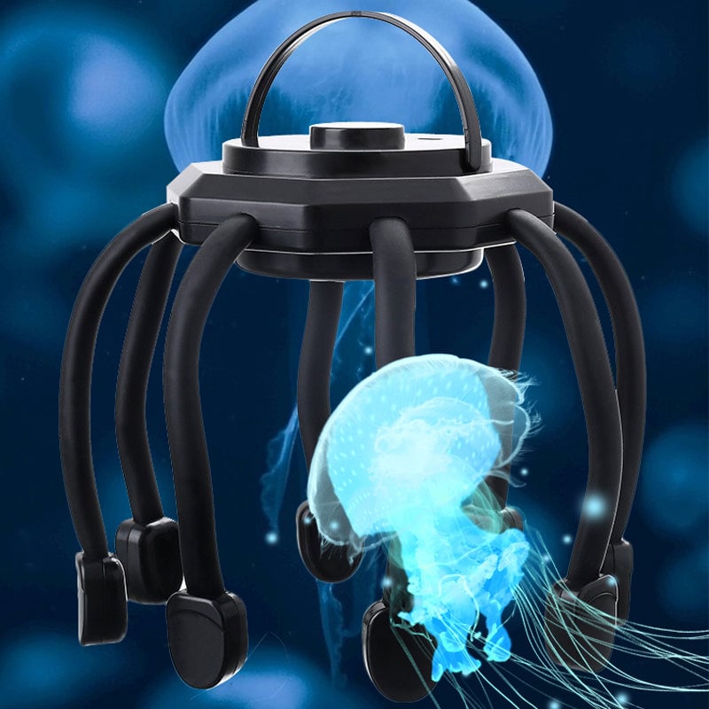 Blæksprutte hovedmassager