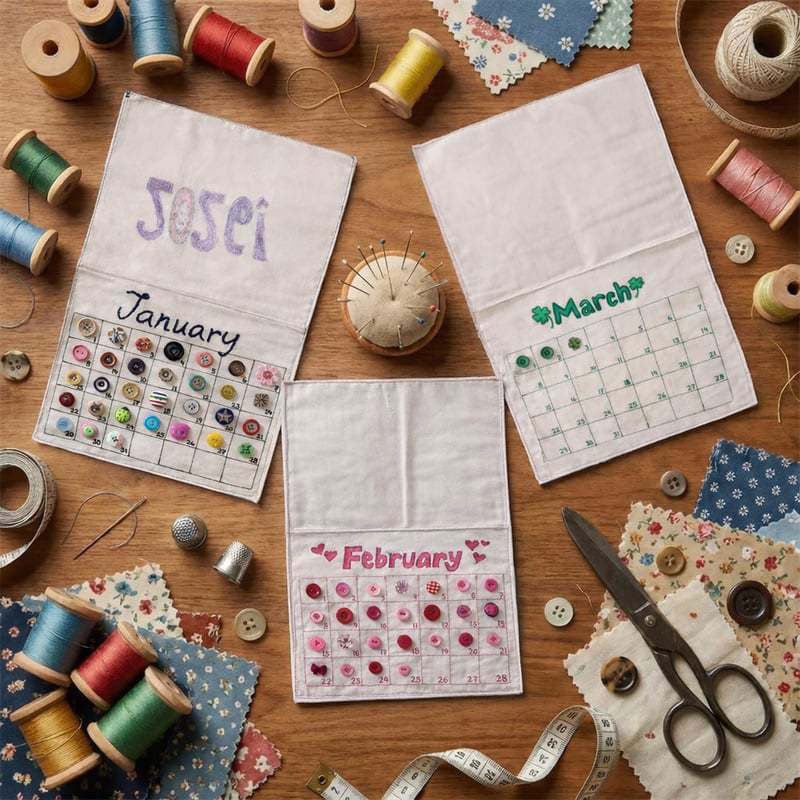 2026 DIY-Knopfkalender-Set