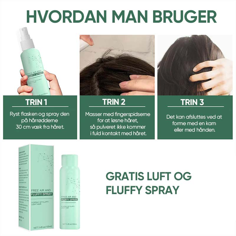 Magisk tør hårspray